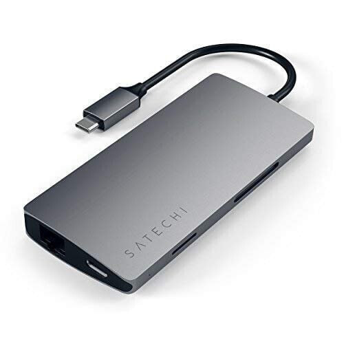 Satechi USB-C V2 Multi-Port Hub 8 in 1"Space Grau USB-C 8 in 1