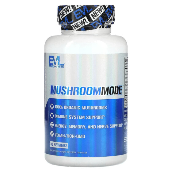 Витаминные капсулы Evlution Nutrition MushroomMode, 90 штук