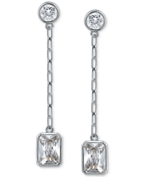 Cubic Zirconia Chain Drop Earrings, Created for Macy's