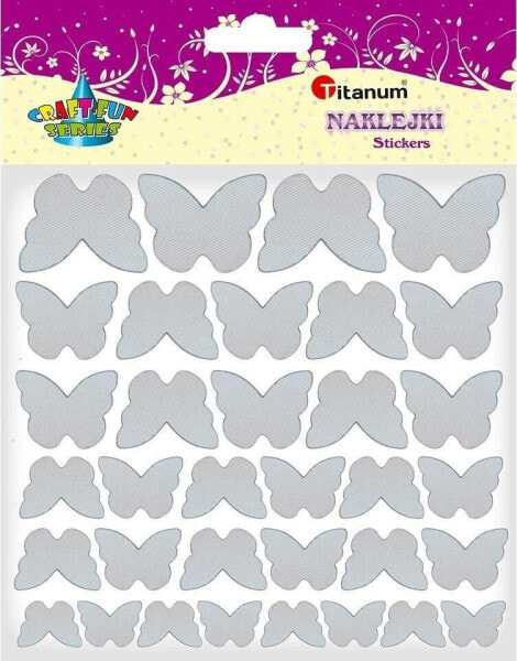 Titanum Naklejki materiałowe motyle mix 34szt