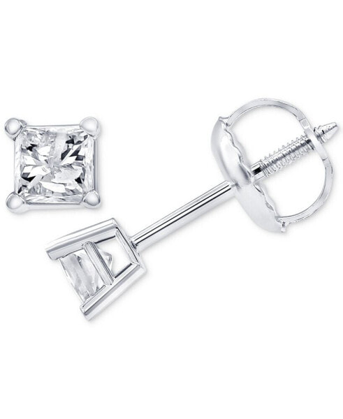 Diamond Stud Earrings (1/4 ct. t.w.) in 14k White Gold