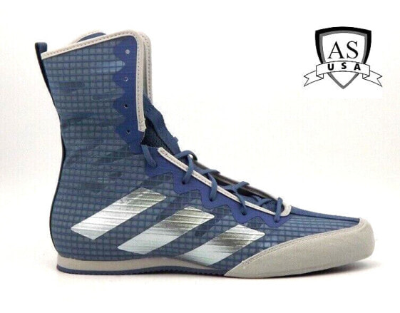 Adidas Box Hog 4 Boxing Boots GZ6117 US Men’s Size 6.5 Grey Metallic Blue New