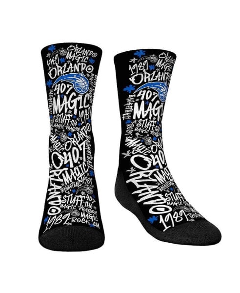 Youth Boys and Girls Socks Orlando Magic Graffiti Crew Socks