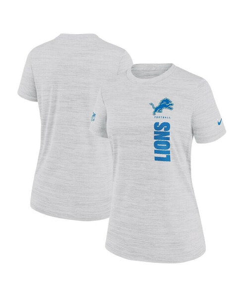 Women's Gray Detroit Lions Velocity Performance T-Shirt