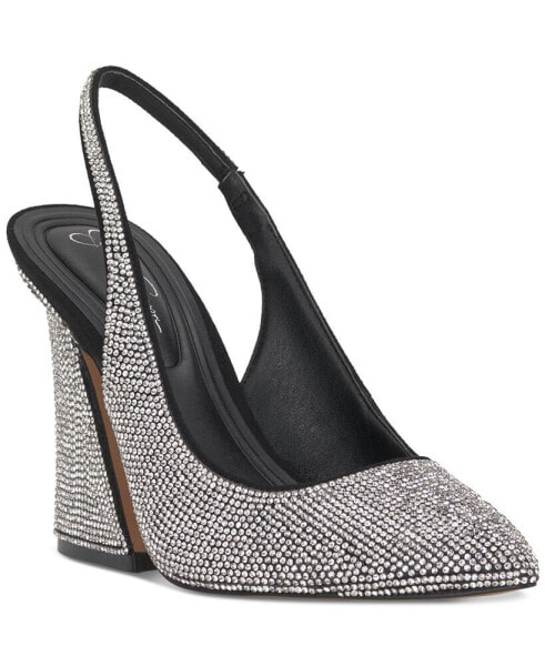 Jiles Bedazzled Slingback Pumps