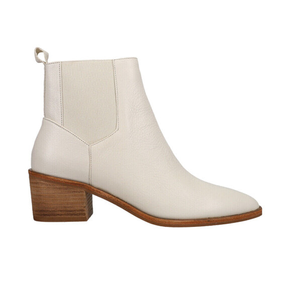Chinese Laundry Filip Pointed Toe Chelsea Booties Womens White Casual Boots FILI