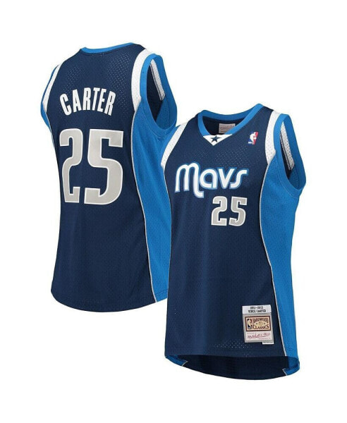 Men's Vince Carter Navy Dallas Mavericks 2011-12 Hardwood Classics Swingman Jersey