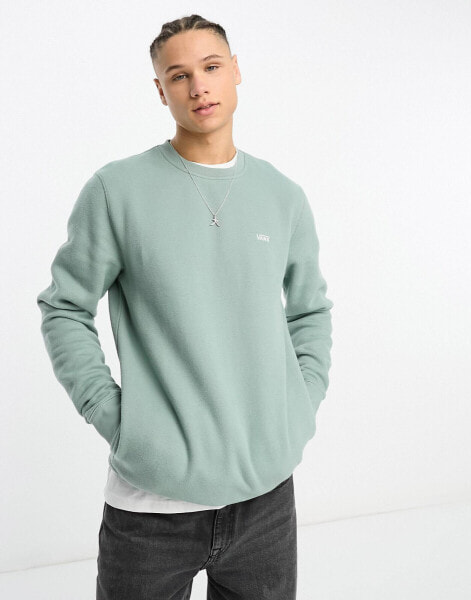 Vans comfy cush premium small logo sweatshirt in green