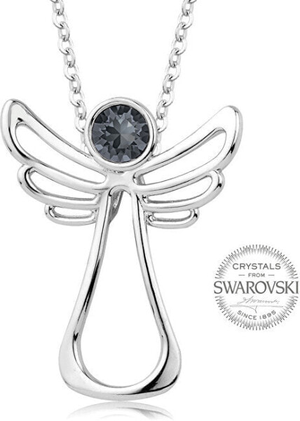 Dark Crystal Guardian Angel Necklace