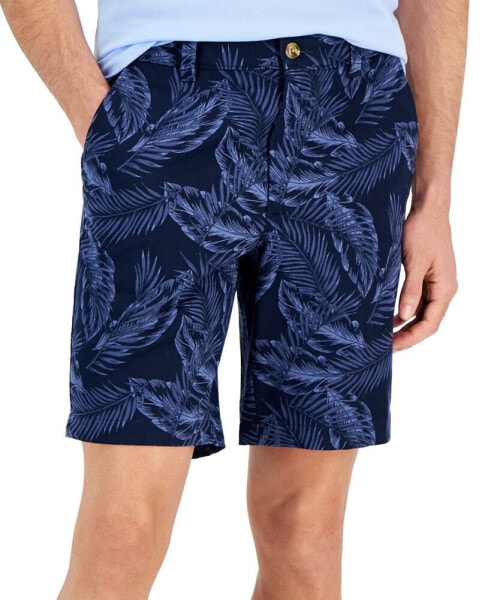 Men's Lena Leaf Print 9" Shorts, Created for Macy's