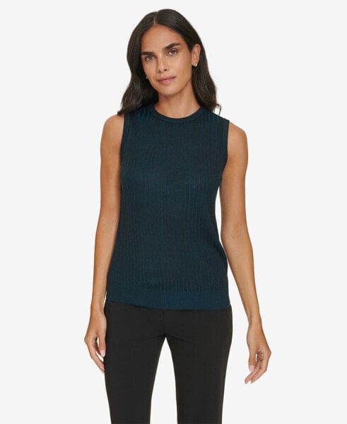 Women's Sleeveless Crewneck Sweater