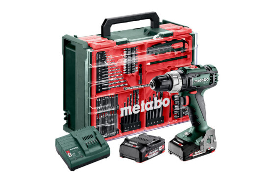 Metabo Akku-Schlagbohrschrauber SB 18 L Set, 2x 2,0 Ah und Ladegerät mit Mobiler Werkstatt