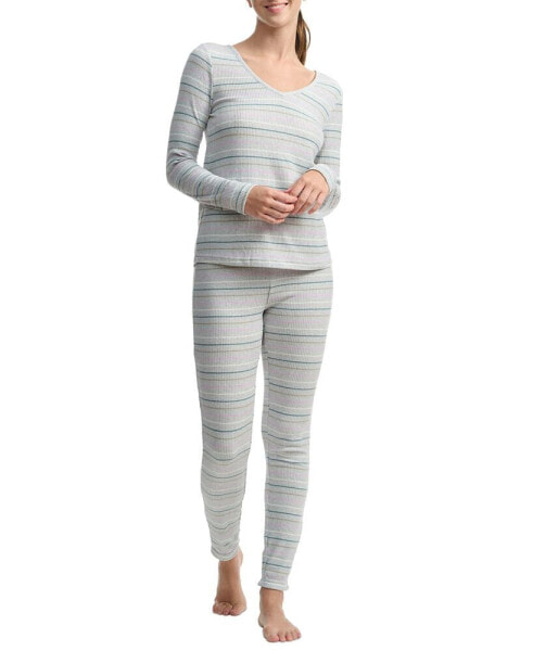 Women's 2-Pc. Printed Legging Pajamas Set