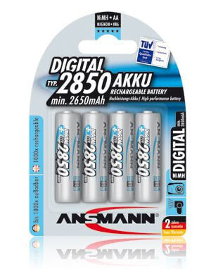 Батарейки Ansmann Nickel-Metal Hydride (NiMH) 2850 mAh, 5035092, 4 шт.