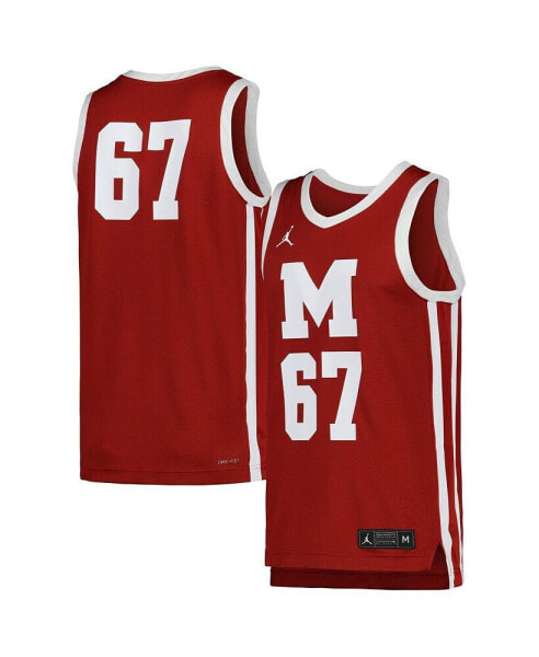 Men's Maroon Morehouse Maroon Tigers Replica Basketball Jersey