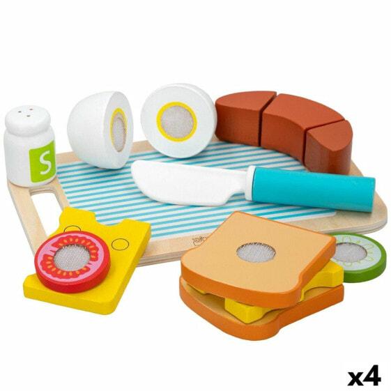 Набор игрушечных продуктов WooMax Завтрак 14 предметов (4 набора)