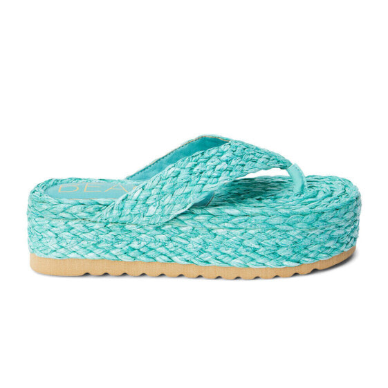 BEACH by Matisse Sailor Platform Espadrille Womens Green Casual Sandals SAILOR-