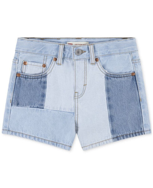 Big Kids Shade Blocked Cotton Girlfriend Shorts