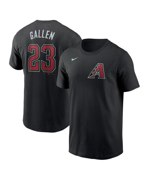 Men's Zac Gallen Black Arizona Diamondbacks 2024 Fuse Name and Number T-shirt