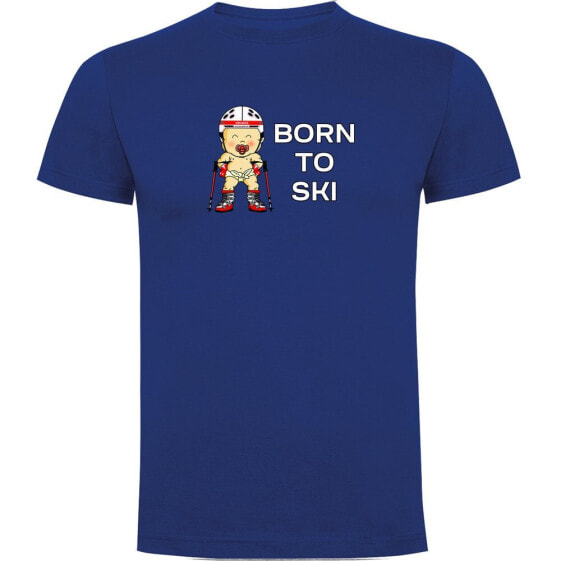 KRUSKIS Born To Ski short sleeve T-shirt