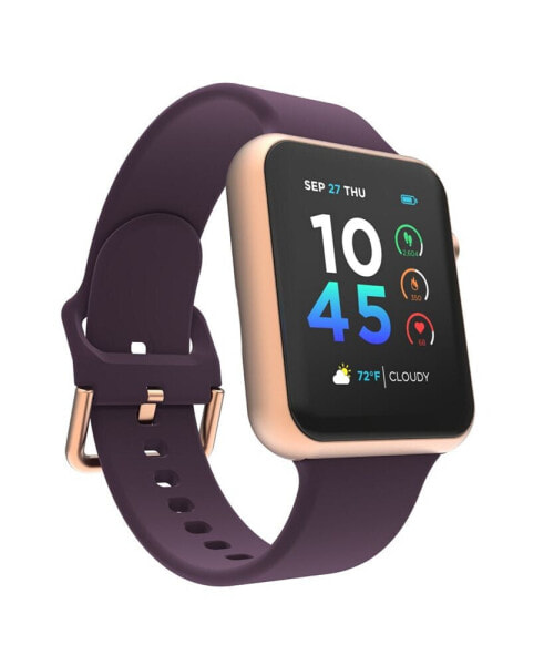 Air 4 Unisex Plum Silicone Smart Strap Smartwatch 41mm