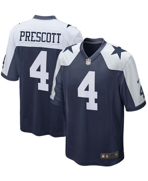 Men's Dak Prescott Navy Dallas Cowboys Alternate Game Team Jersey