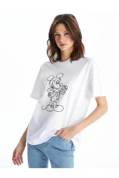 Футболка LC Waikiki Mickey Mouse Baskılı Tee