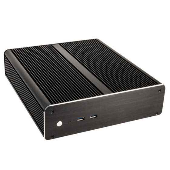 Akasa Euler M Fanless Mini-ITX Gehäuse, 80W Netzteil, OEM - schwarz