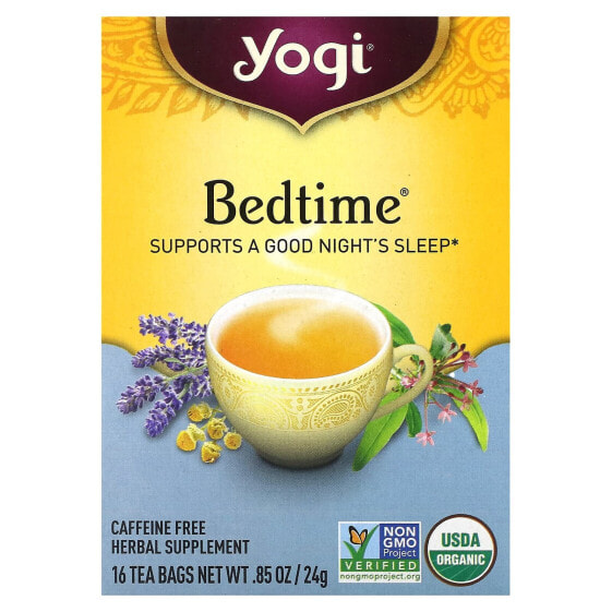 Чай натуральный Yogi Tea Для вечернего отдыха без кофеина, 16 пакетиков, 24 г