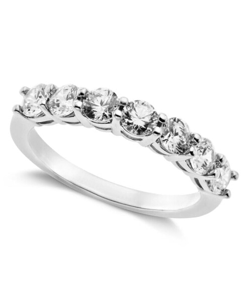 Sterling Silver Ring, Cubic Zirconia 7-Stone Ring (2-1/6 ct. t.w.)