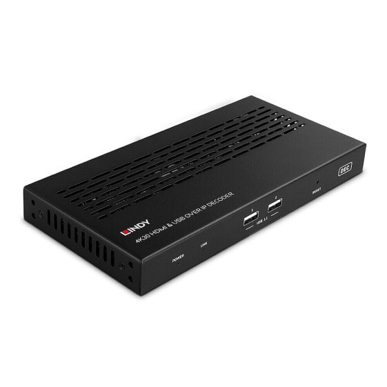 Lindy 4K30 HDMI & USB over IP Decoder Multicast & Videowall