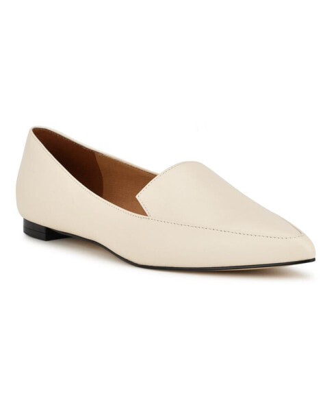 Women's Abay Pointed Toe Slip-On Smoking Flats