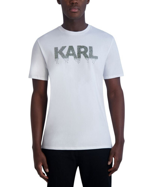 Футболка с графическим логотипом KARL LAGERFELD Slim-Fit для мужчин