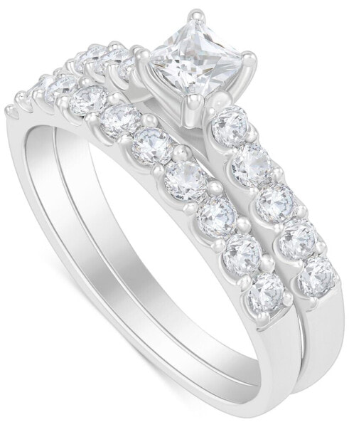 Обручальное кольцо Macy's Diamond Princess-Cut