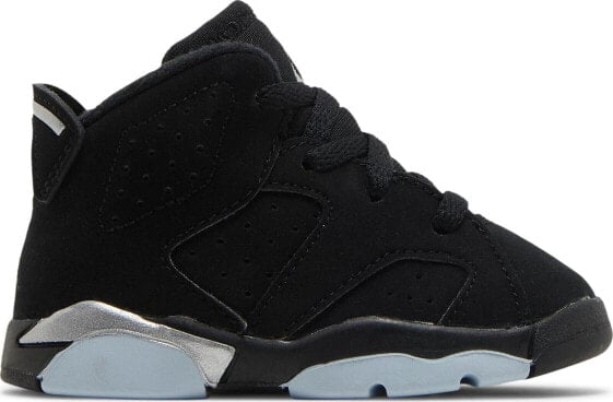 [DX6179-001] Toddlers Air Jordan RETRO 6 'CHROME METALLIC SILVER (TD)'