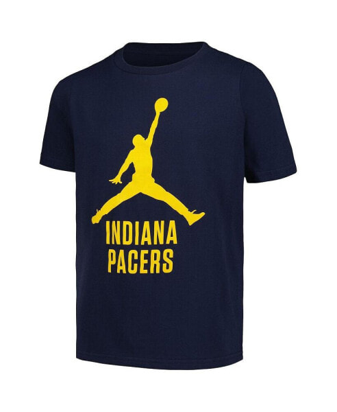 Jordan Big Boys and Girls Navy Indiana Pacers Essential Jumpman Logo T-Shirt