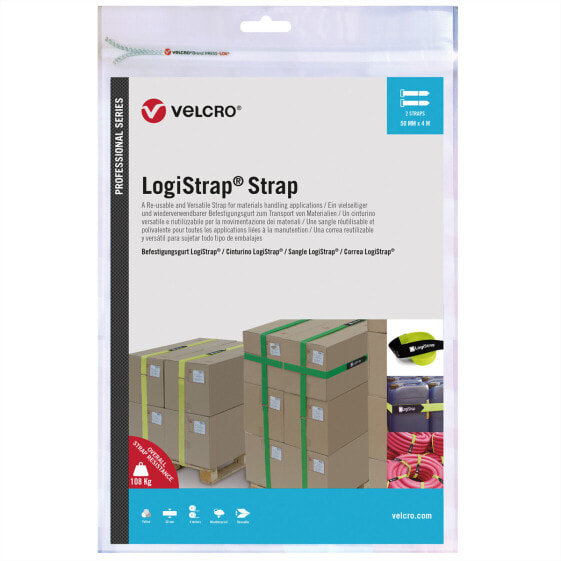 VELCRO Logistrap 50mm x 4m 2 St. Gelb VEL-PS20024