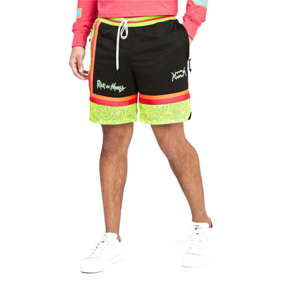 Puma Rick & M X Basketball Shorts Mens Size S Casual Athletic Bottoms 53543901