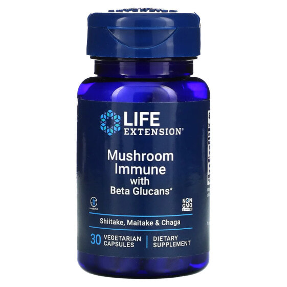 Mushroom Immune With Beta Glucans, 30 Vegetarian Capsules