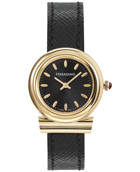 Наручные часы Folio Men's Quartz 48mm Black Polyurethane Watch Gift Set.