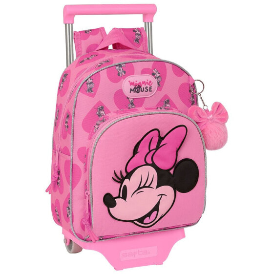 Рюкзак походный safta Minnie Mouse Loving с тележкой и роликами