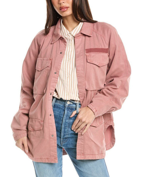 Pistola Briana Oversized Utility Jacket Women's Pink Xs