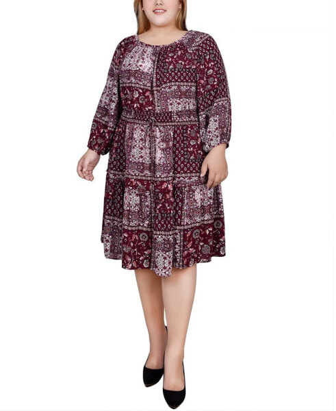 Plus Size Long Sleeve Dress