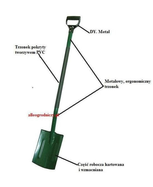 Лопата для сада ROMANOWSKI с металлическим ядром