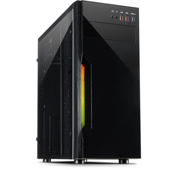 Inter-Tech B-42 RGB - Tower - PC - Black - ATX - uATX - Metal - Gaming