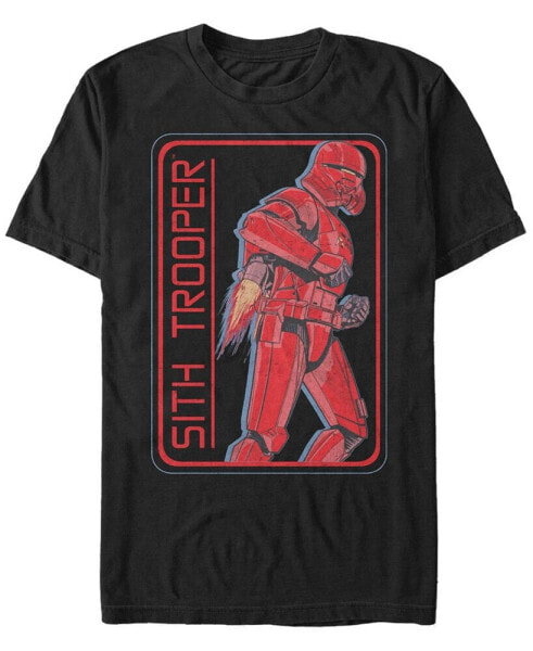 Star Wars Men's Rise Of Skywalker Retro Sith Trooper Jet Pack Short Sleeve T-Shirt