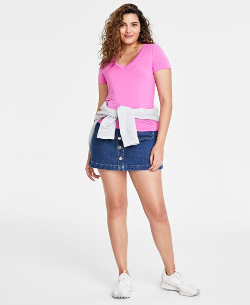 Women's Modal V-Neck T-Shirt, Created for Macy's