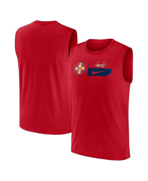 Men's Red St. Louis Cardinals 2024 City Connect Muscle Tank Top