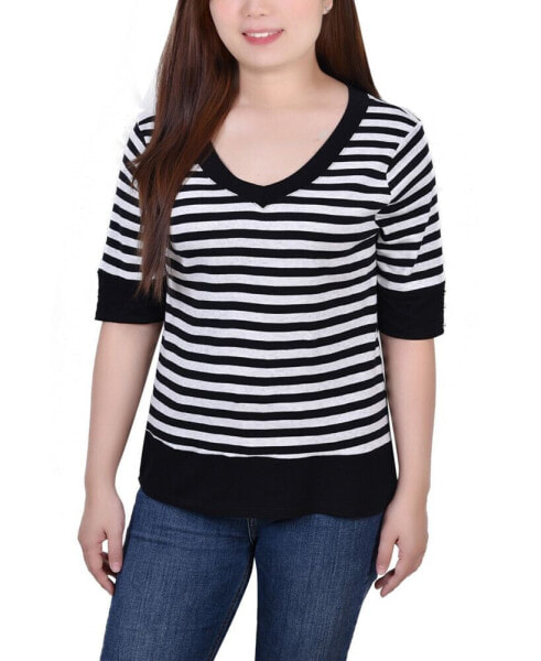 Petite Elbow Sleeve T-shirt