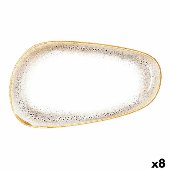 Плоская тарелка Ariane Jaguar Freckles Бежевый Керамика Прямоугольный 27 cm (8 штук)